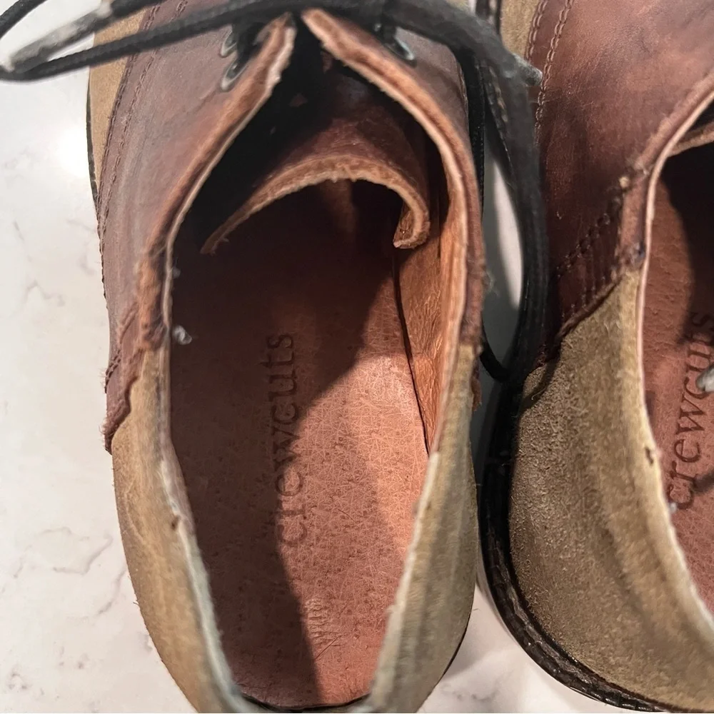 CREWCUTS Suede Leather Oxford Lace Up Loafers Size 10